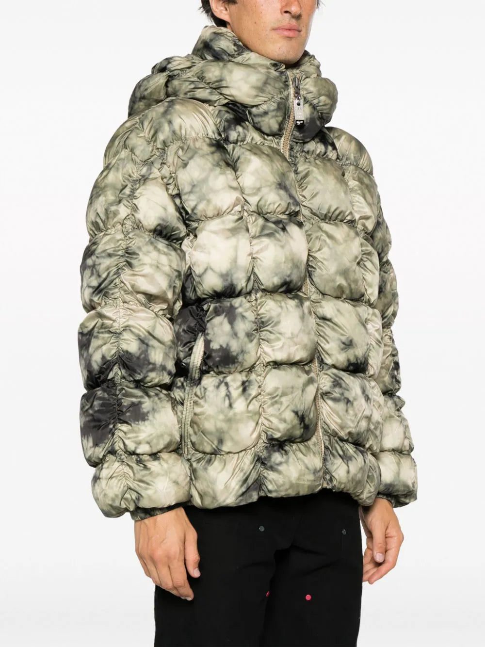 Diesel W-Ralle tie-dye hooded puffer jacket - Image 3