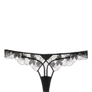 Fleur Du Mal  floral-lace sheer thong