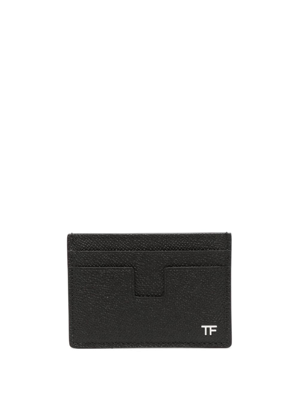 TOM FORD monogram-plaque leather cardholder