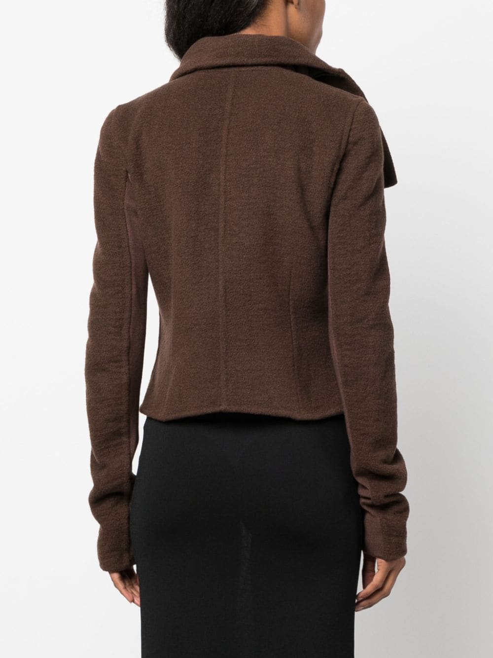 Rick Owens zip-up biker jacket - Image 4