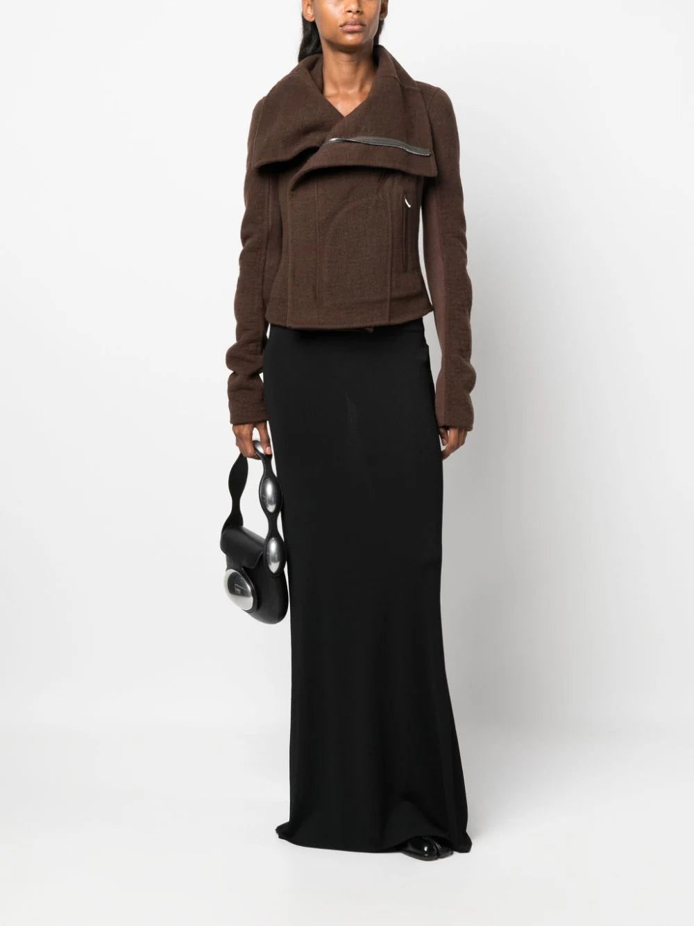 Rick Owens zip-up biker jacket - Image 2