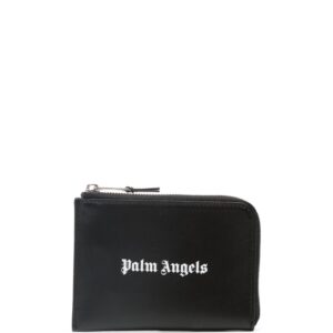 Palm Angels logo-print leather cardholder