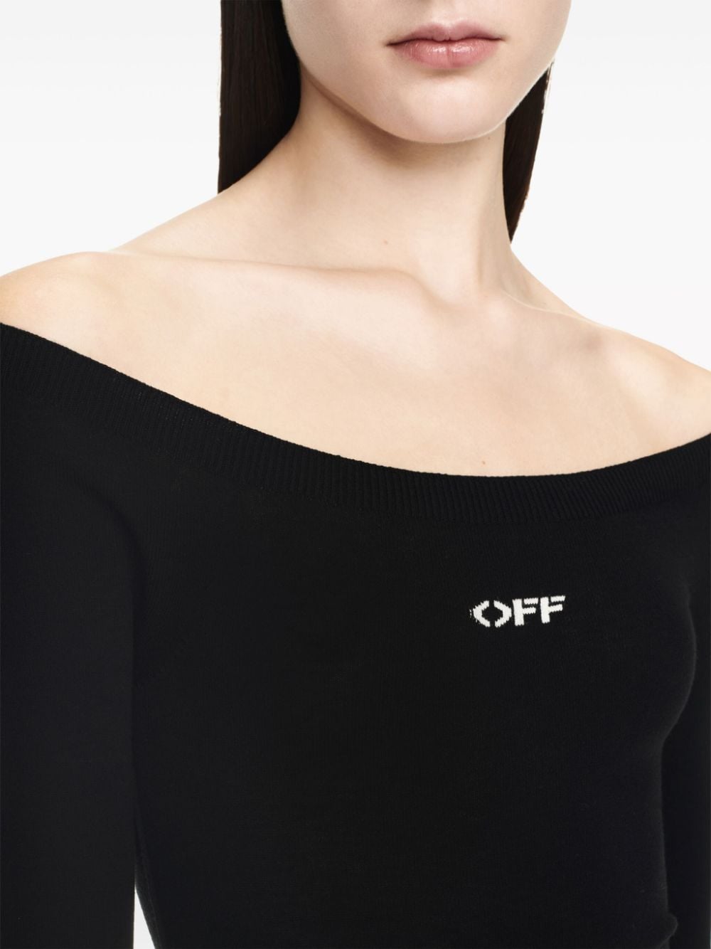Off-White Off Stamp off-shoulder dress - Image 5