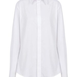 Balmain  jewel-embellished cotton-poplin shirt