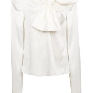 Balmain bow-embellished blouse