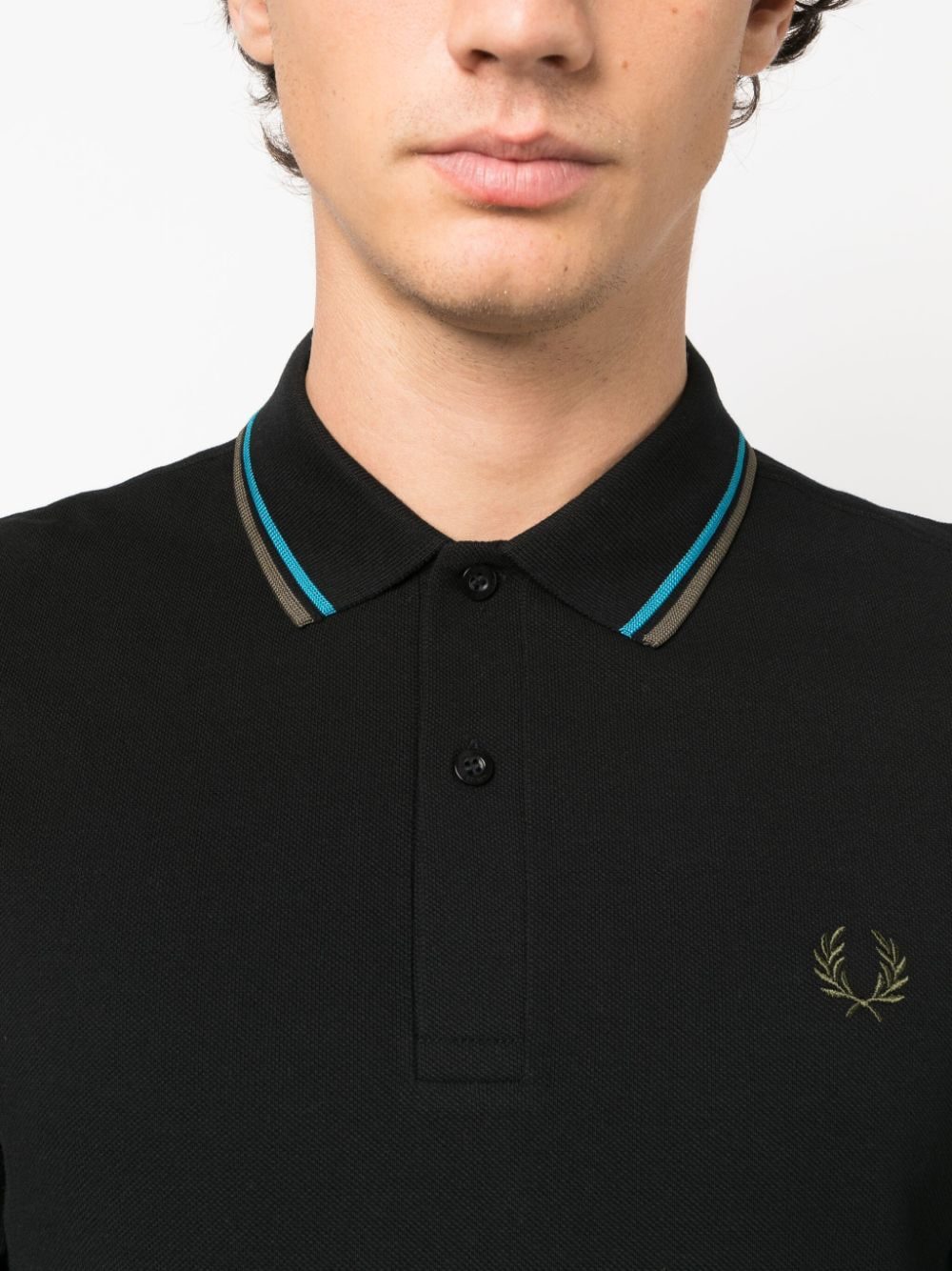 Fred Perry logo-embroidered cotton polo shirt - Image 5
