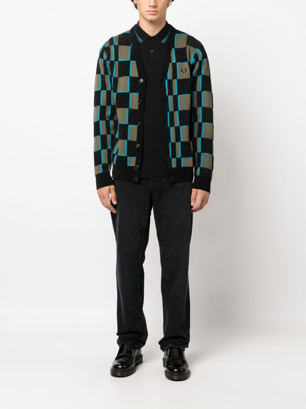 Fred Perry logo-embroidered cotton polo shirt - Image 2