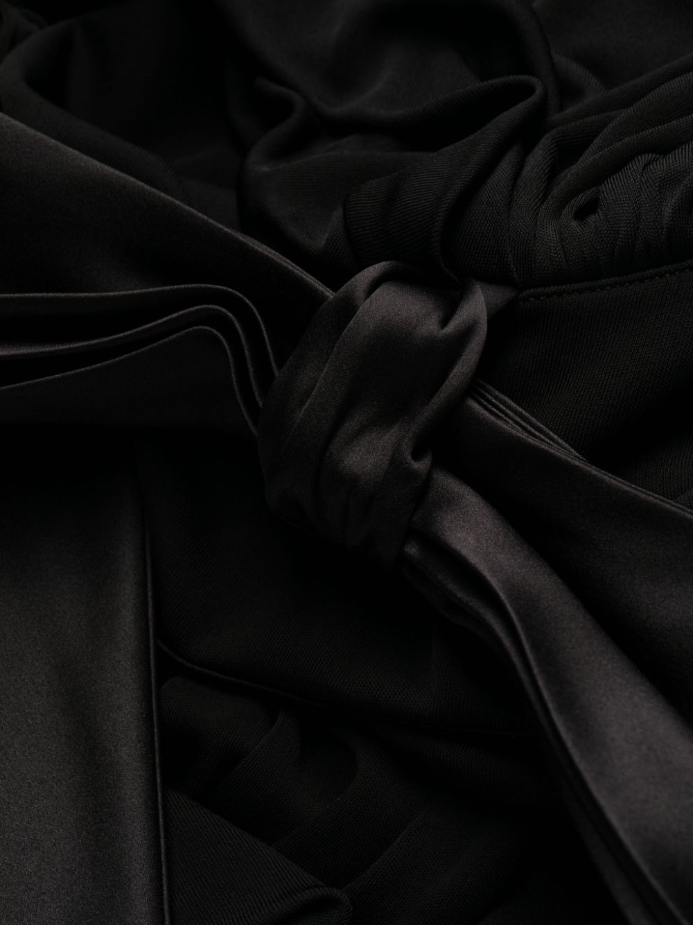 Saint Laurent high-neck draped minidress - Image 6