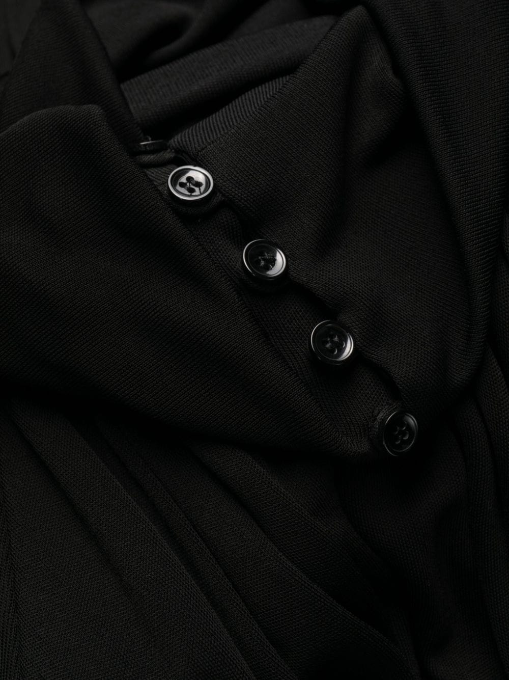 Saint Laurent high-neck draped minidress - Image 5