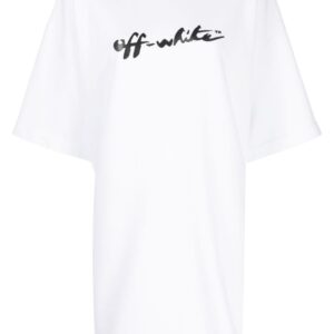Off-White logo-print T-shirt dress