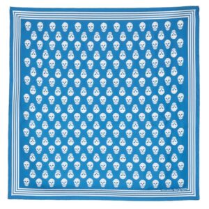 Alexander McQueen  skull-print square-shaped silk scarf