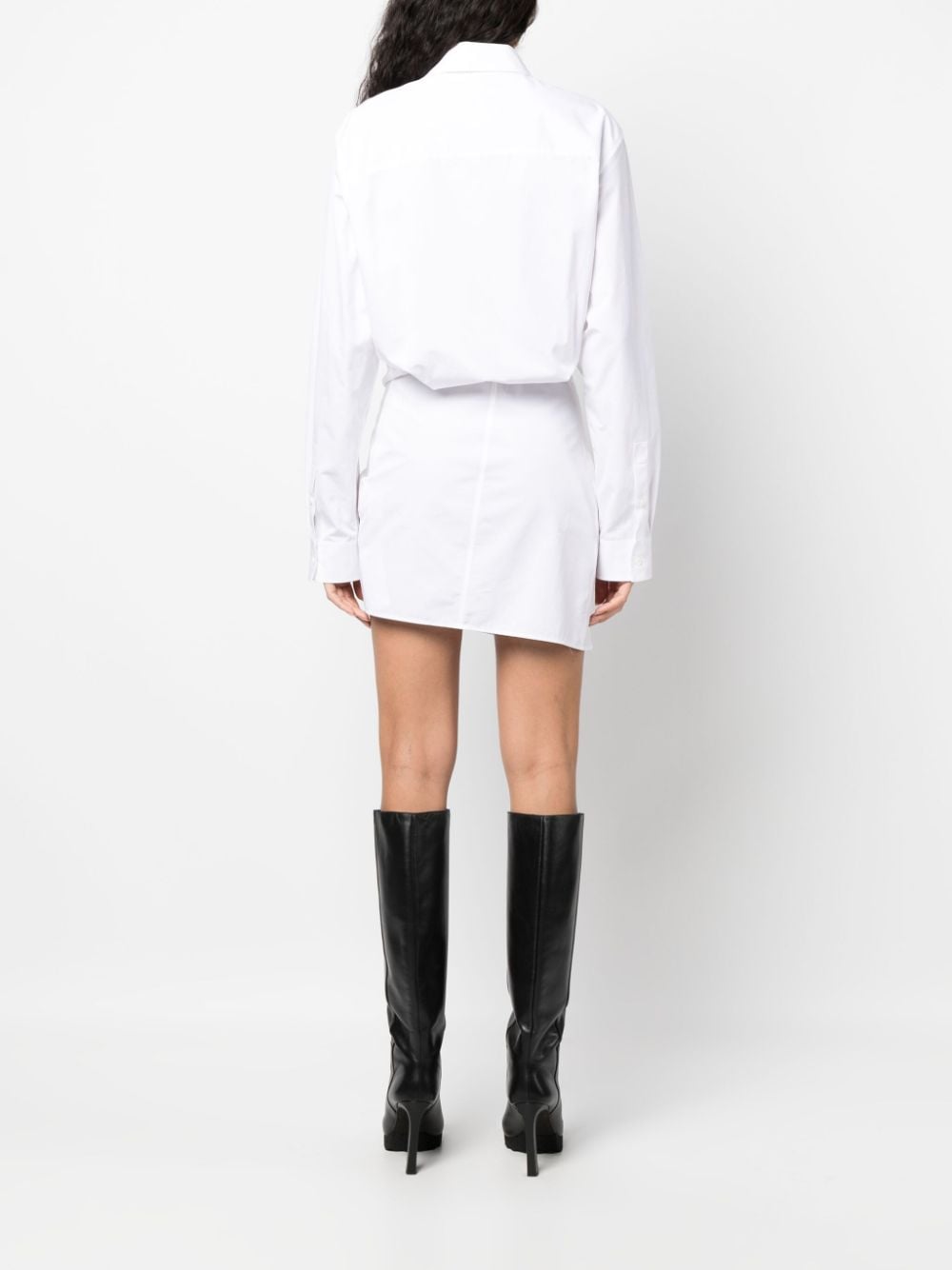 Off-White asymmetric cotton shirtdress - Image 4
