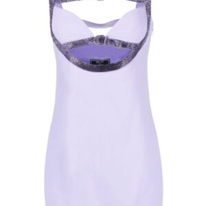 Versace crystal-embellished cut-out minidress