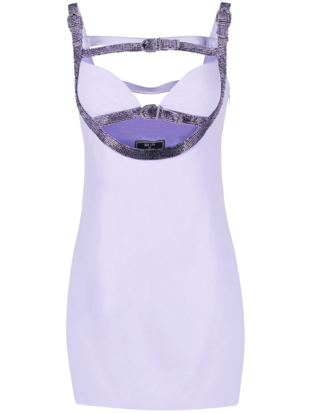 Versace crystal-embellished cut-out minidress