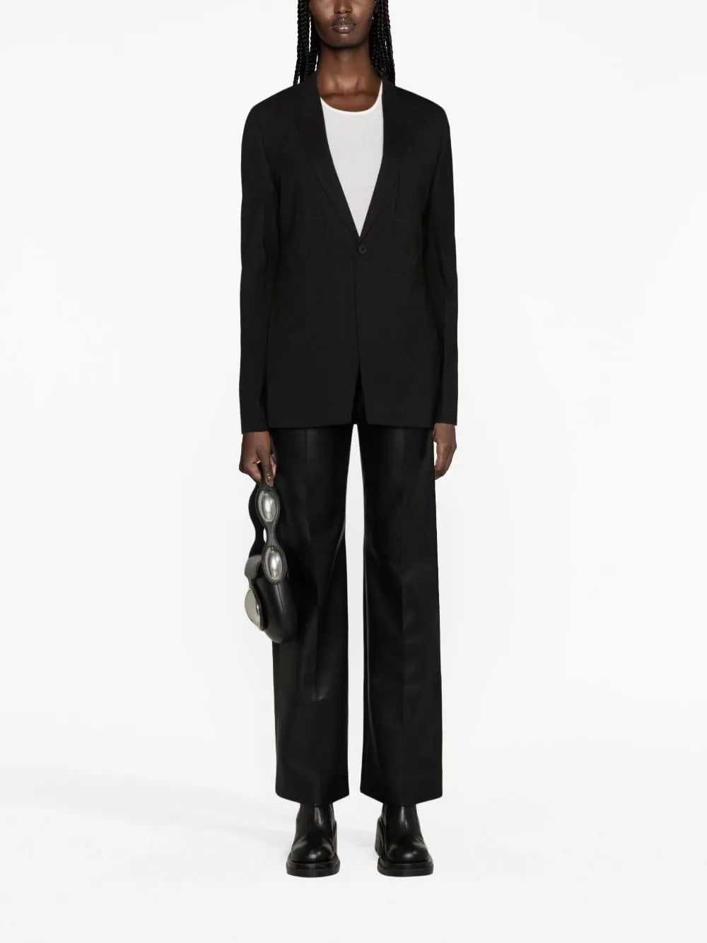 Rick Owens notched-lapel single-breasted blazer - Image 2