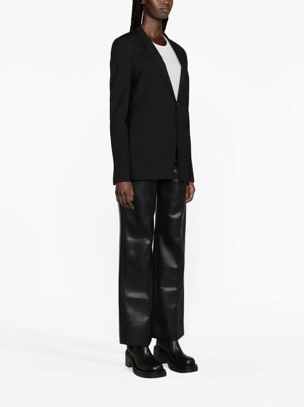 Rick Owens notched-lapel single-breasted blazer - Image 3