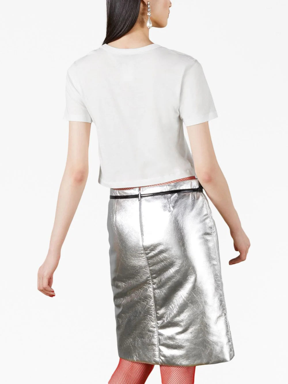 Gucci Square G rhinestone-embellished T-shirt - Image 4