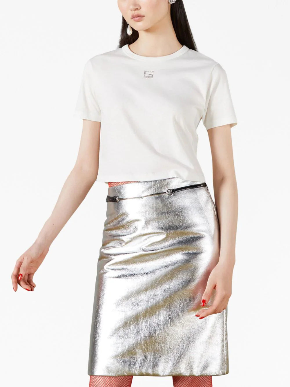 Gucci Square G rhinestone-embellished T-shirt - Image 3