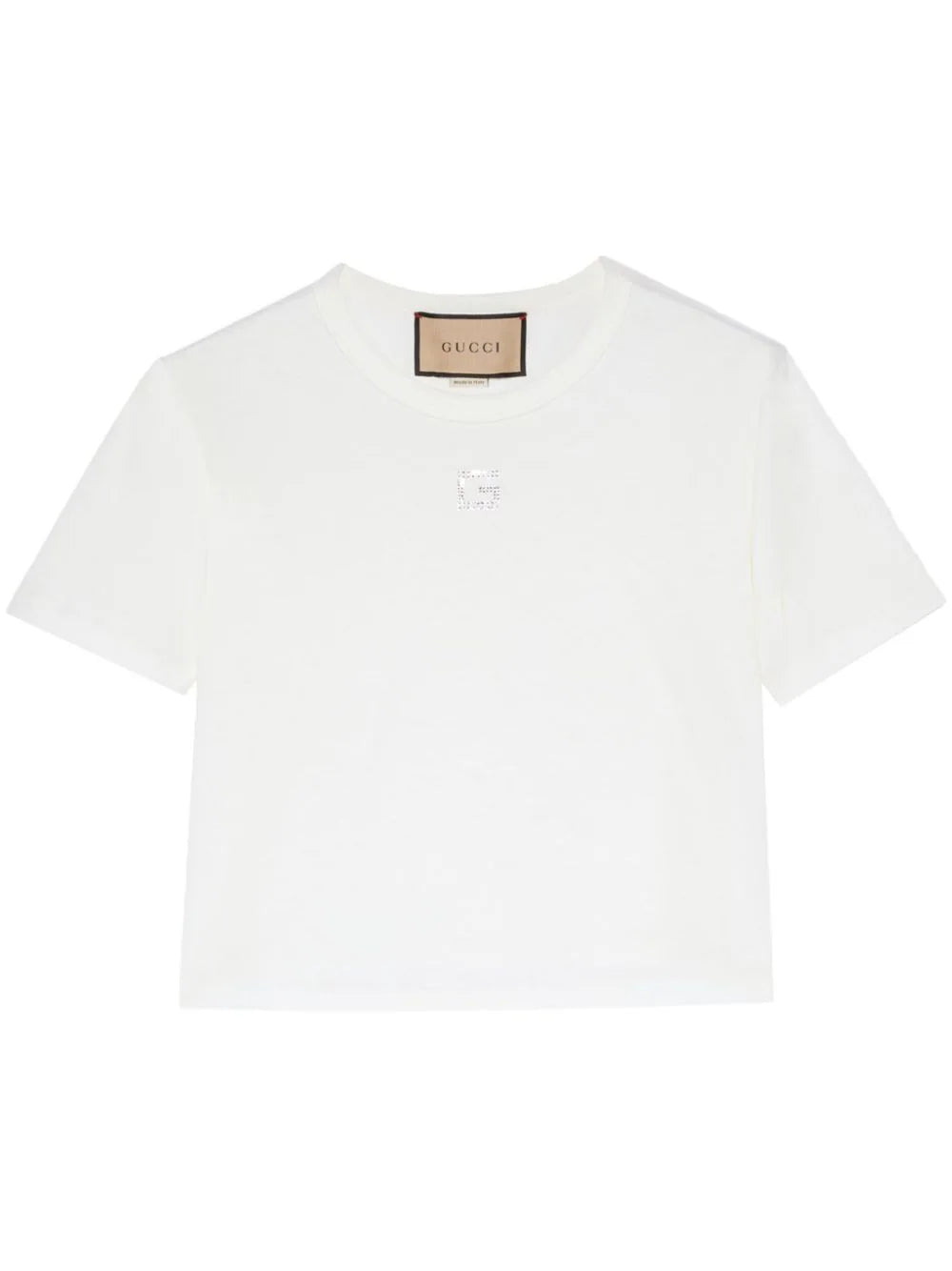 Gucci Square G rhinestone-embellished T-shirt