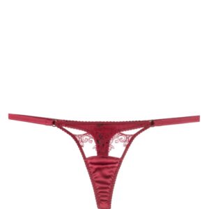 Fleur Of England Gisele floral-embroidered thong