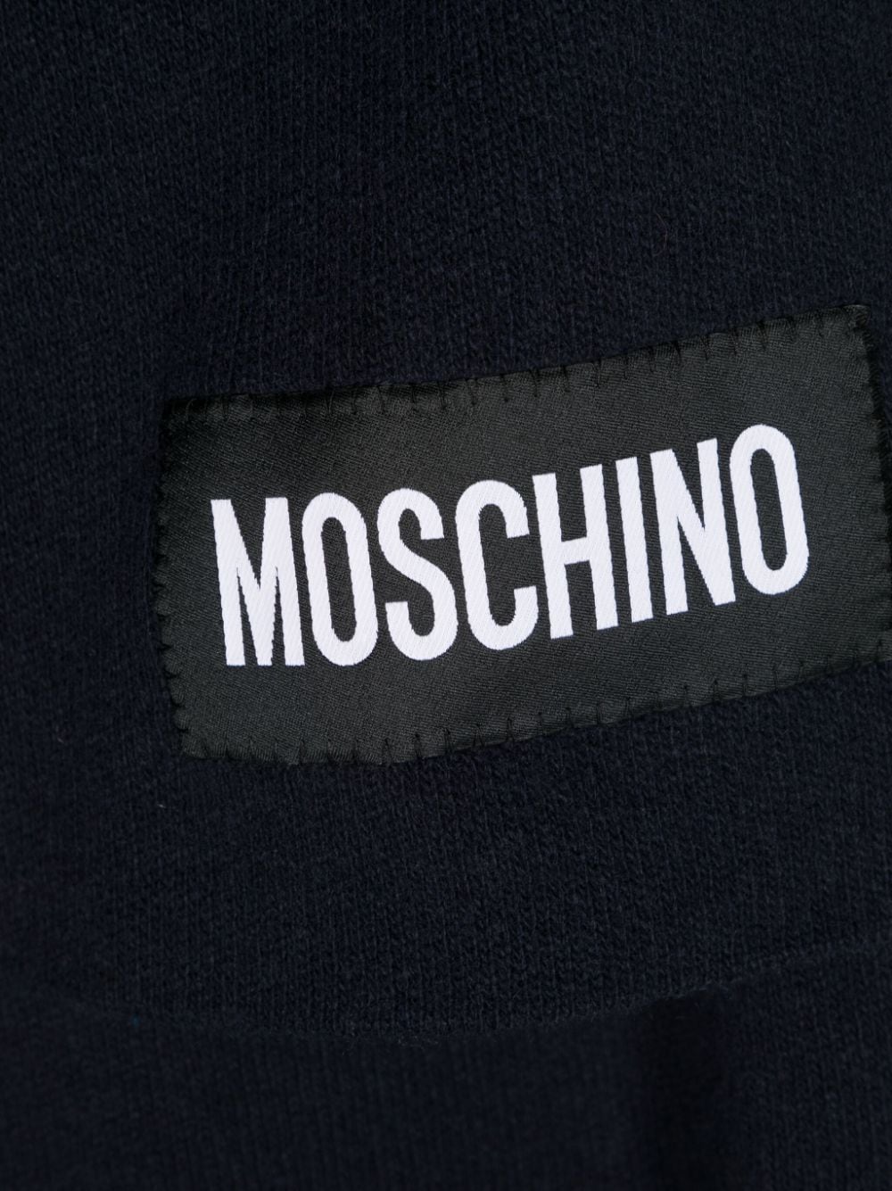 Moschino logo-patch knitted scarf - Image 2