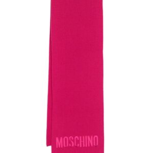 Moschino  logo-patch wool scarf