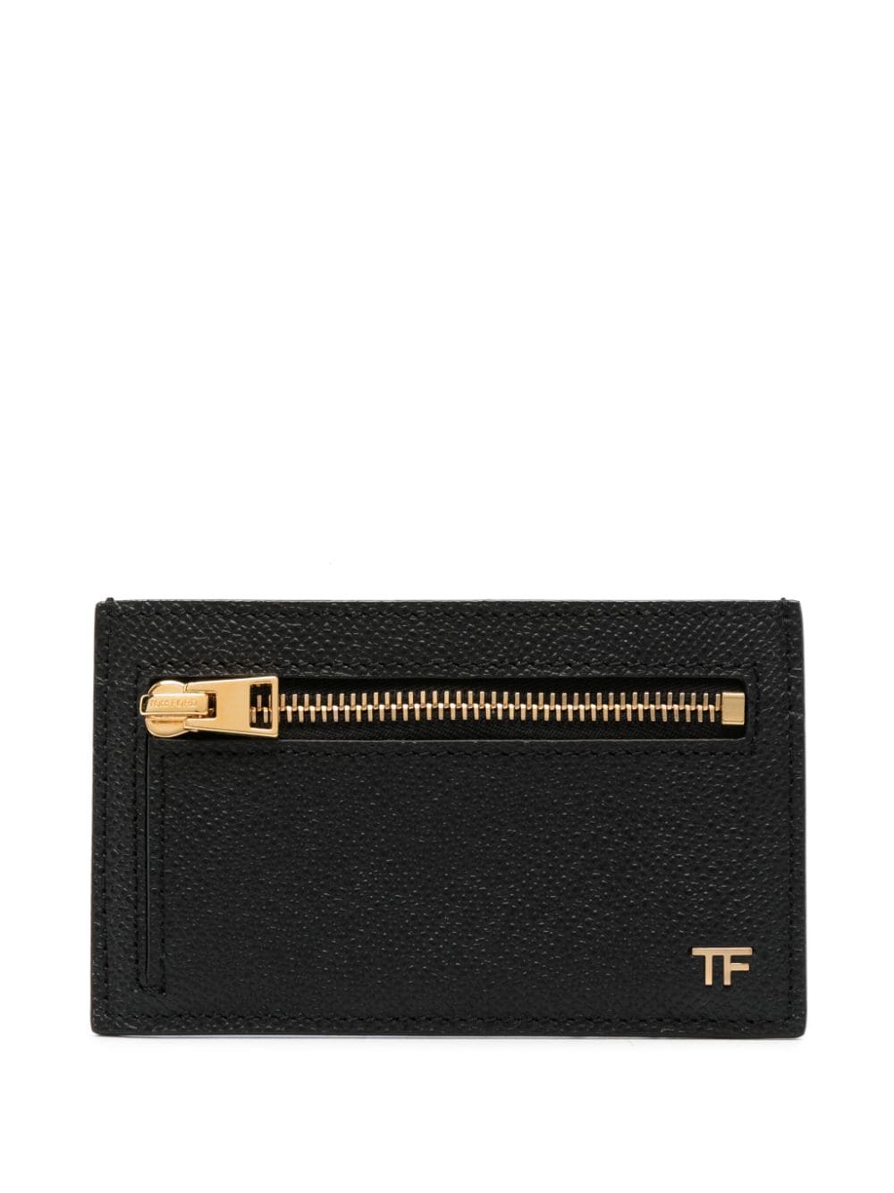 TOM FORD logo-stamp leather cardholder