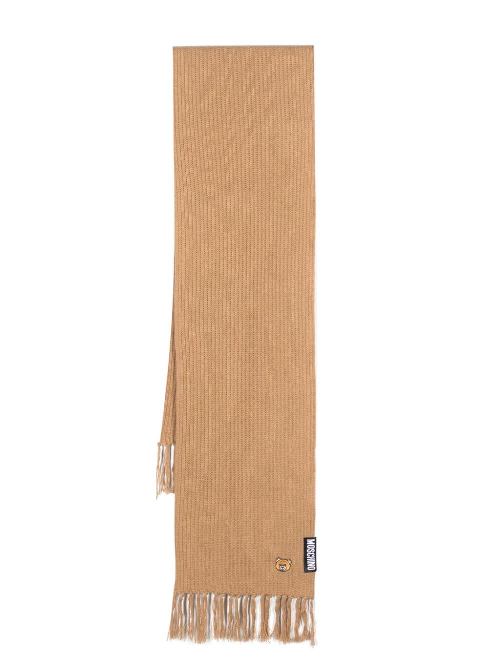 Moschino Teddy Bear-motif knitted scarf