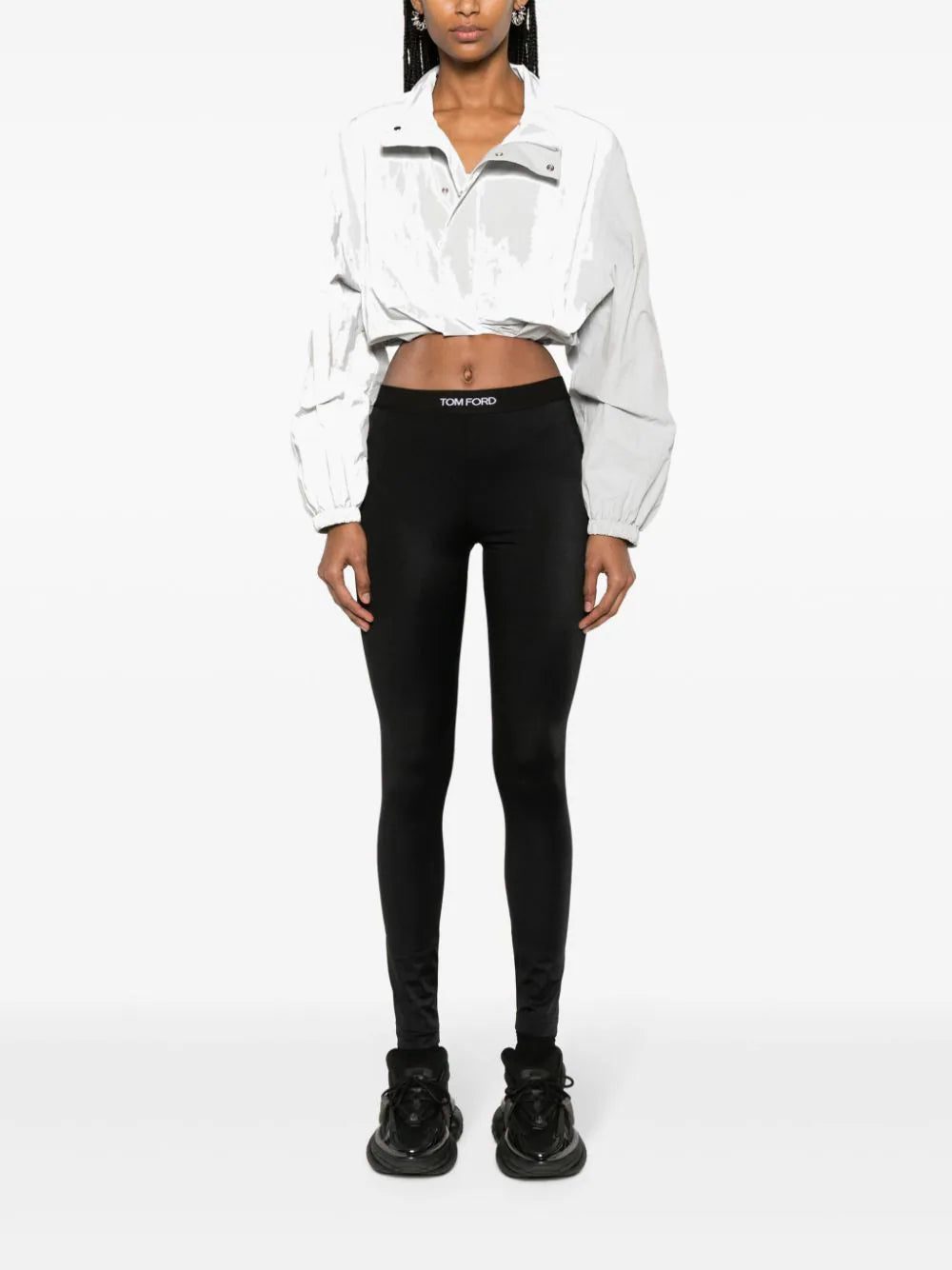 TOM FORD Logoed logo-waistband leggings - Image 2