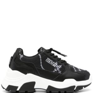 Versace Jeans Couture chain-link print panelled sneakers