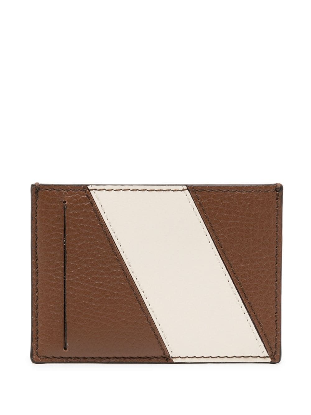 Bally stripe-detail leather card holder - Image 2