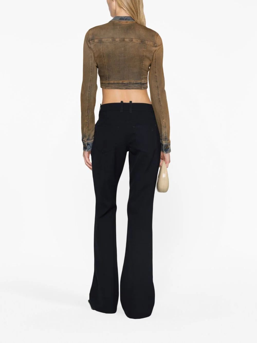 Off-White virgin wool flared trousers - Image 4