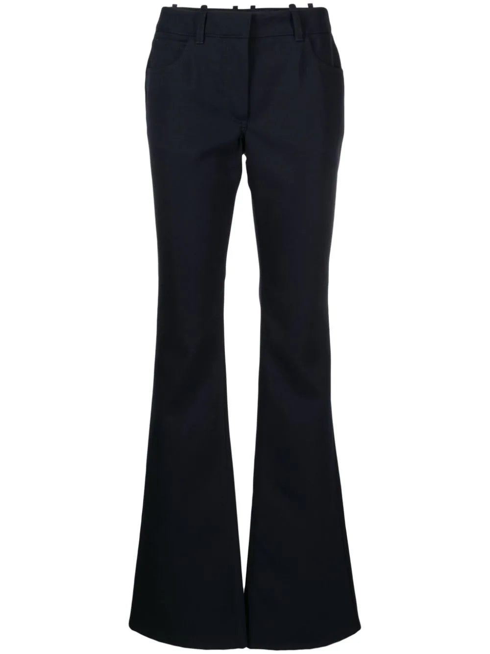 Off-White virgin wool flared trousers