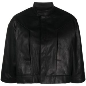 Rick Owens cropped leather jacket
