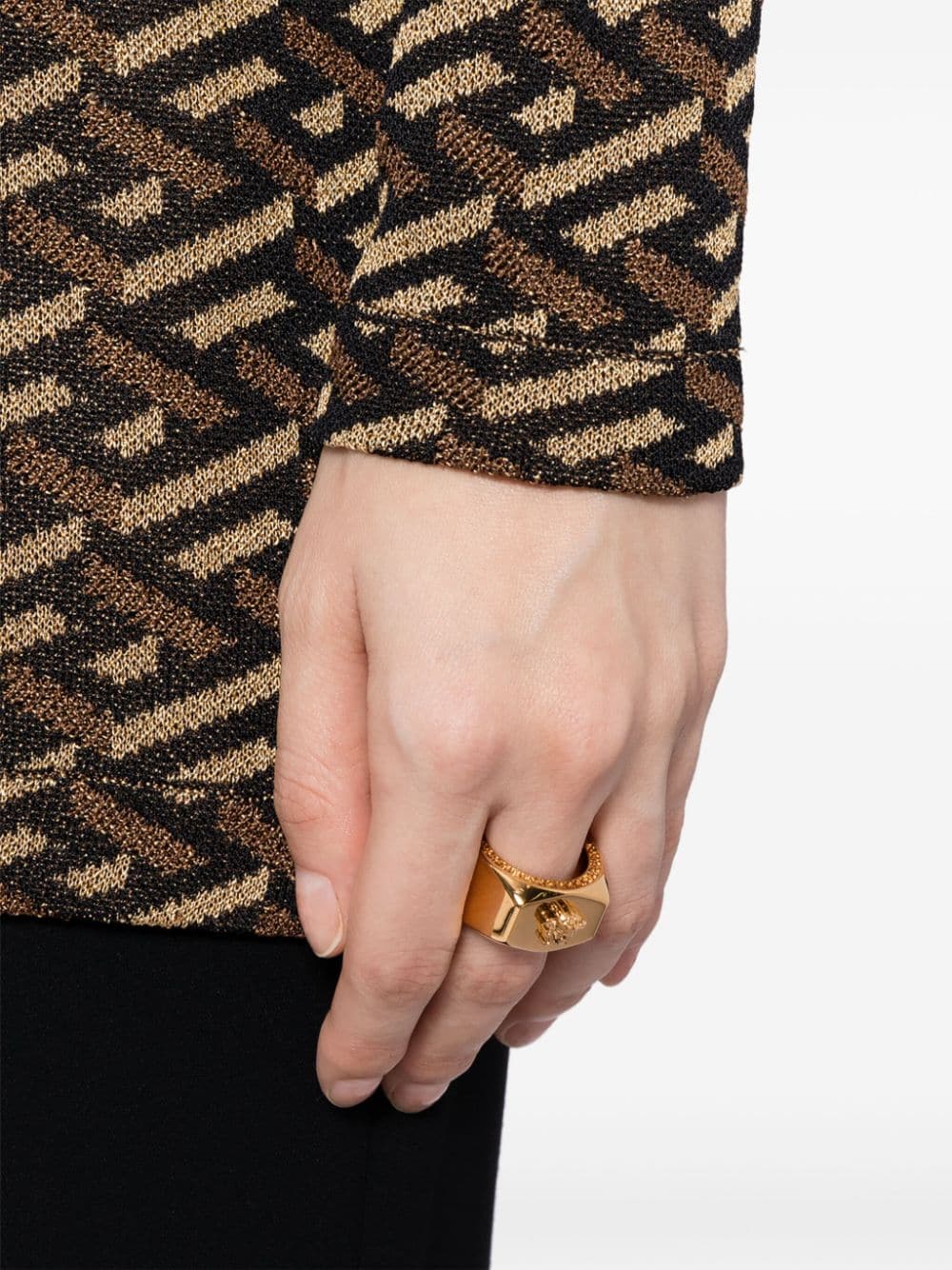 Versace Medusa metal ring - Image 2