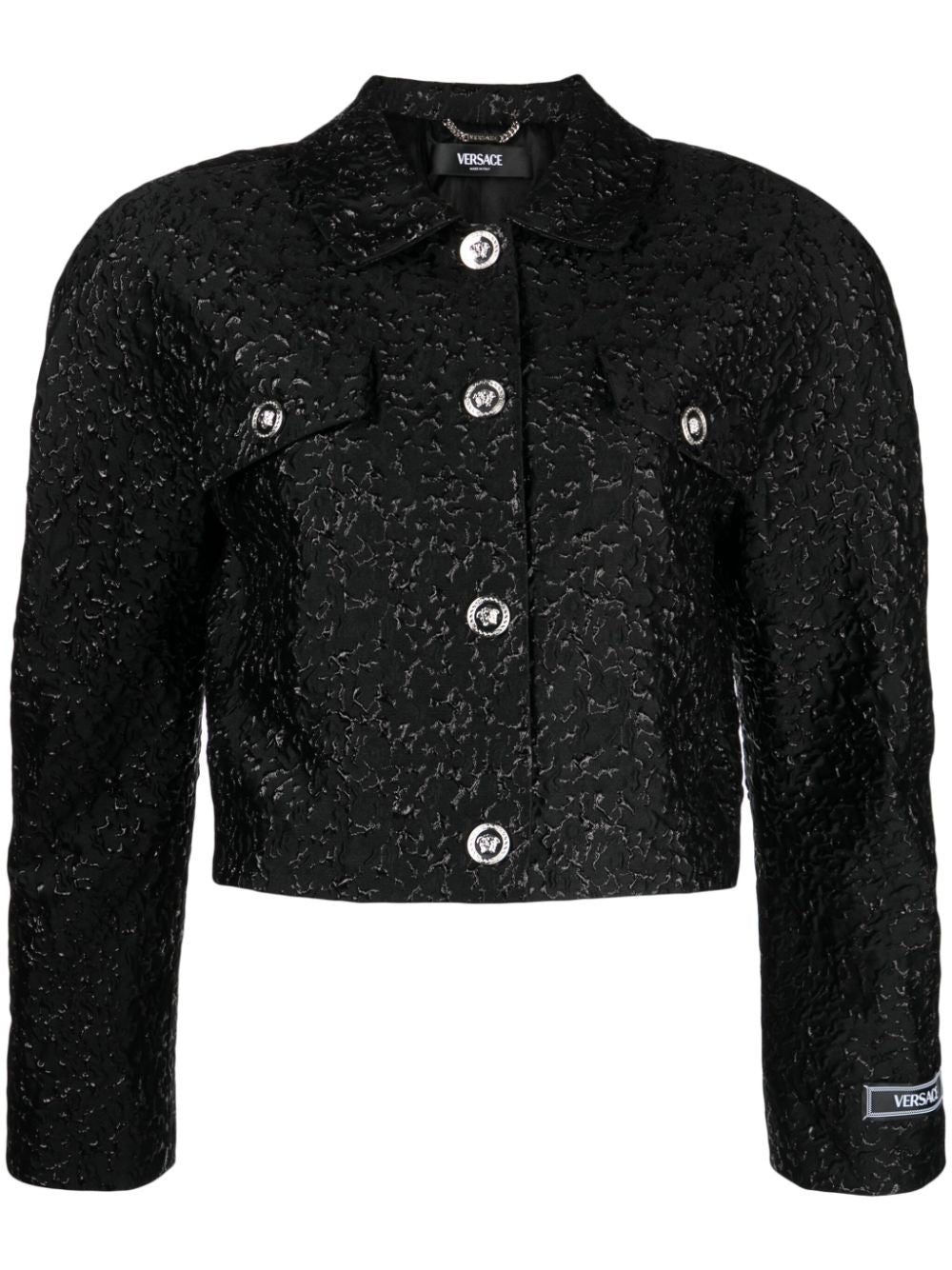 Versace Cloquet lurex blouson jacket