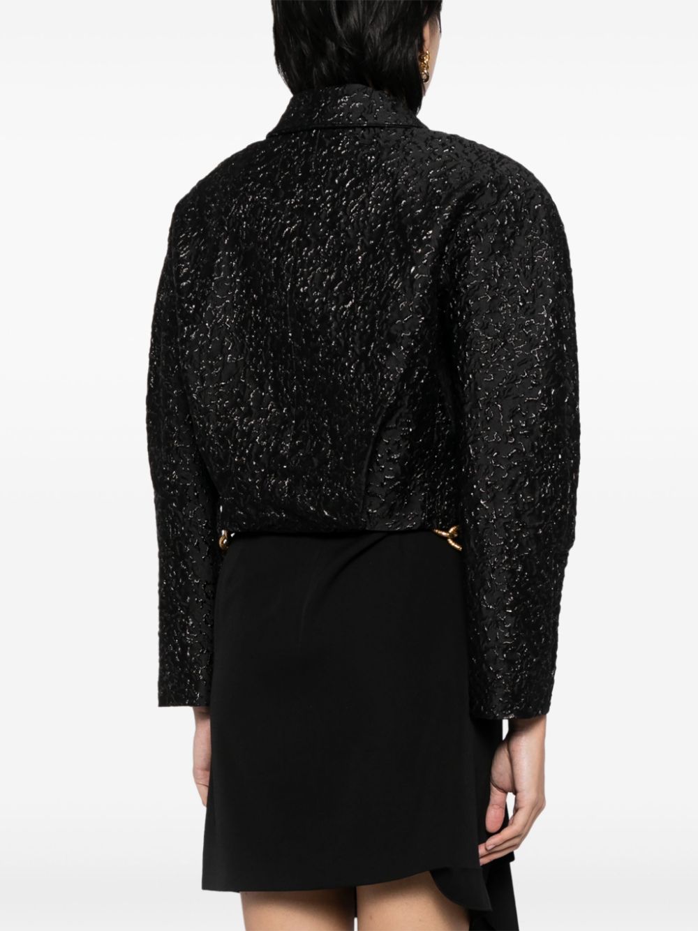 Versace Cloquet lurex blouson jacket - Image 4