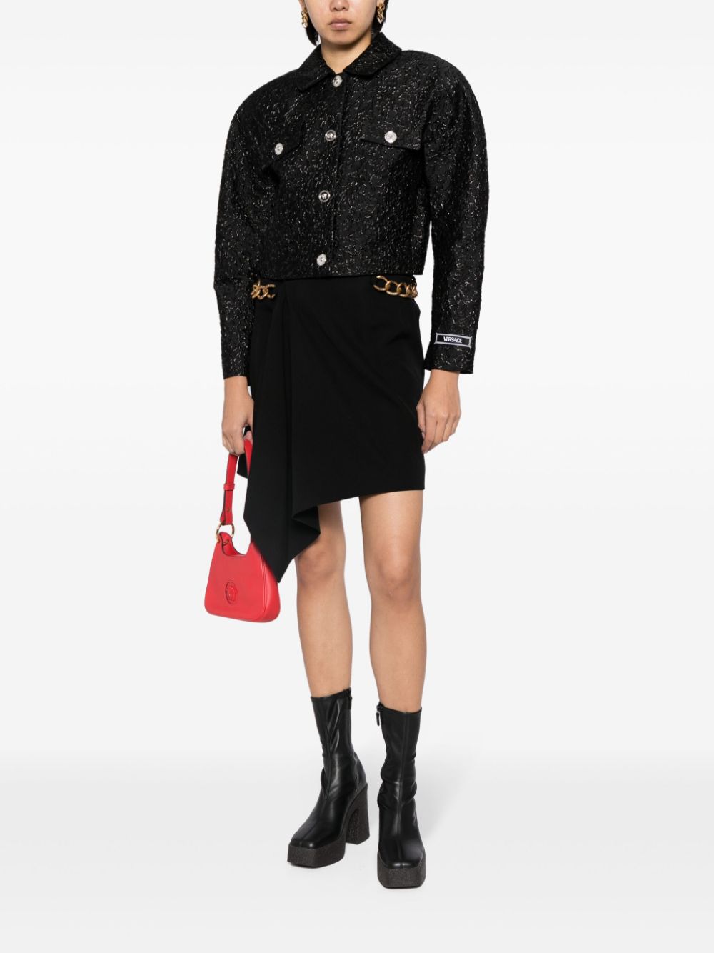 Versace Cloquet lurex blouson jacket - Image 2