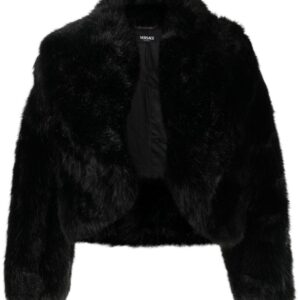 Versace faux-fur hooded jacket