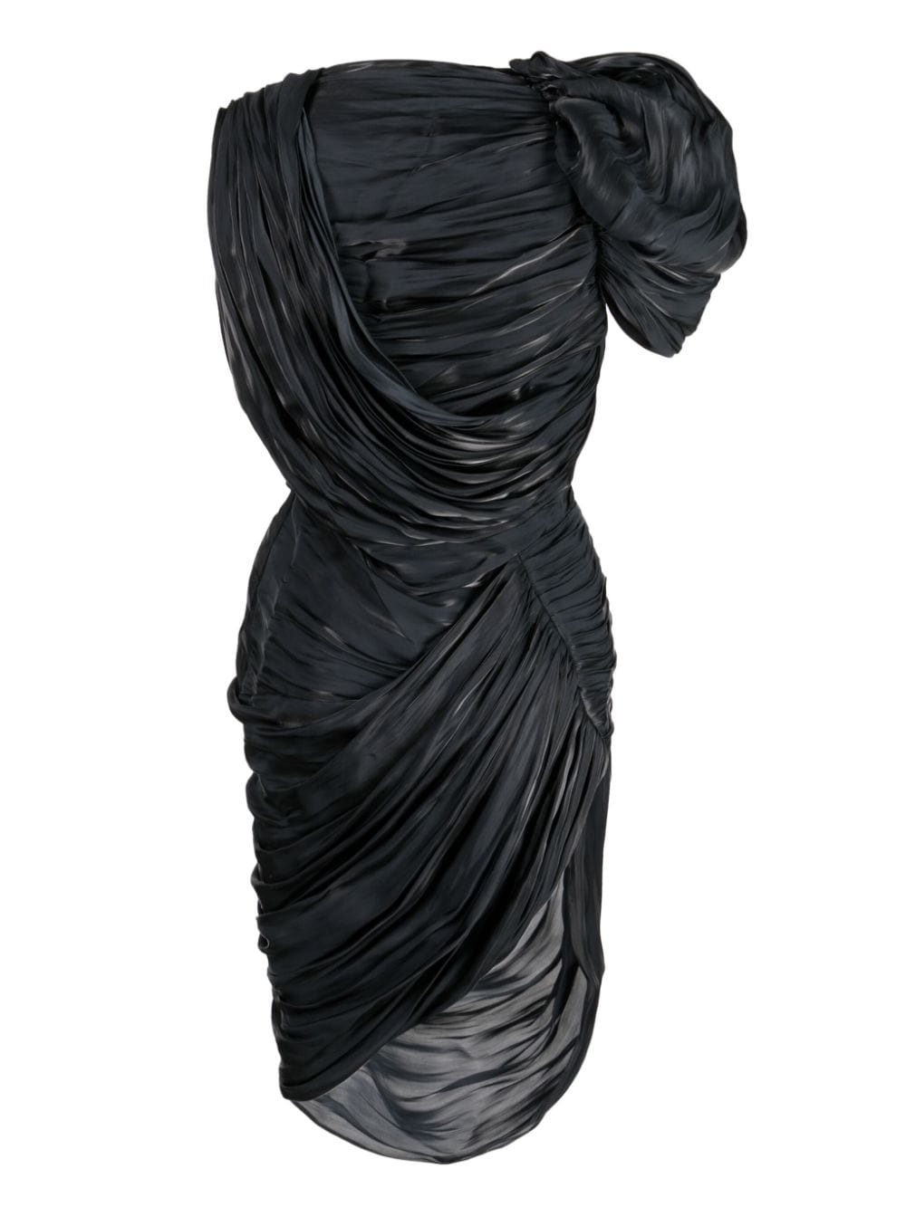 Versace draped pleated midi dress - Image 2