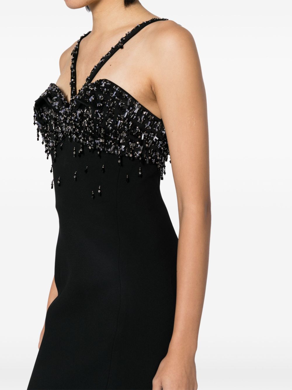 Versace crystal-embellished satin maxi dress - Image 2