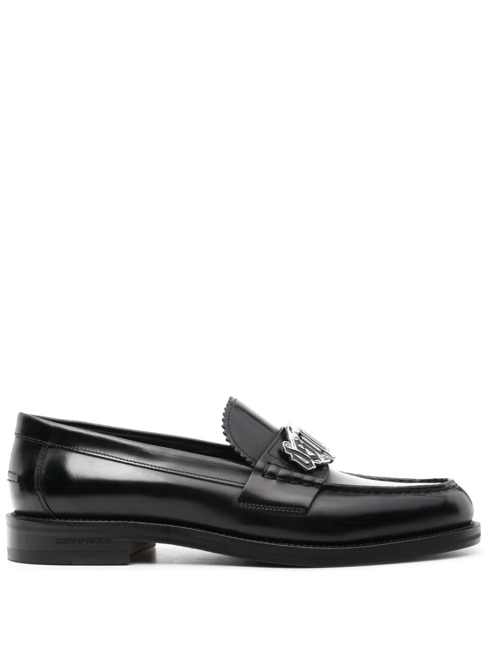 Dsquared2 logo-plaque leather loafers