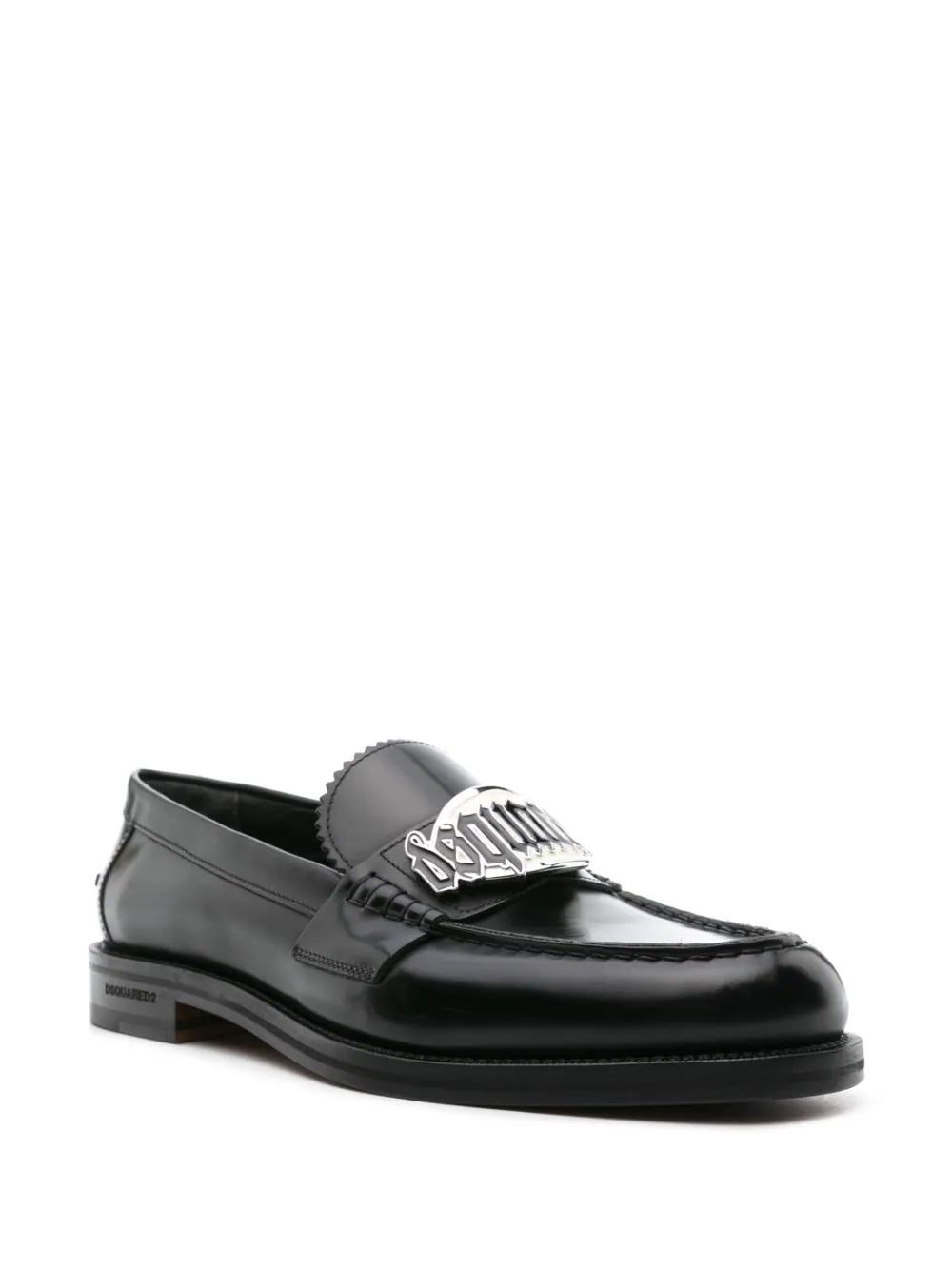 Dsquared2 logo-plaque leather loafers - Image 2