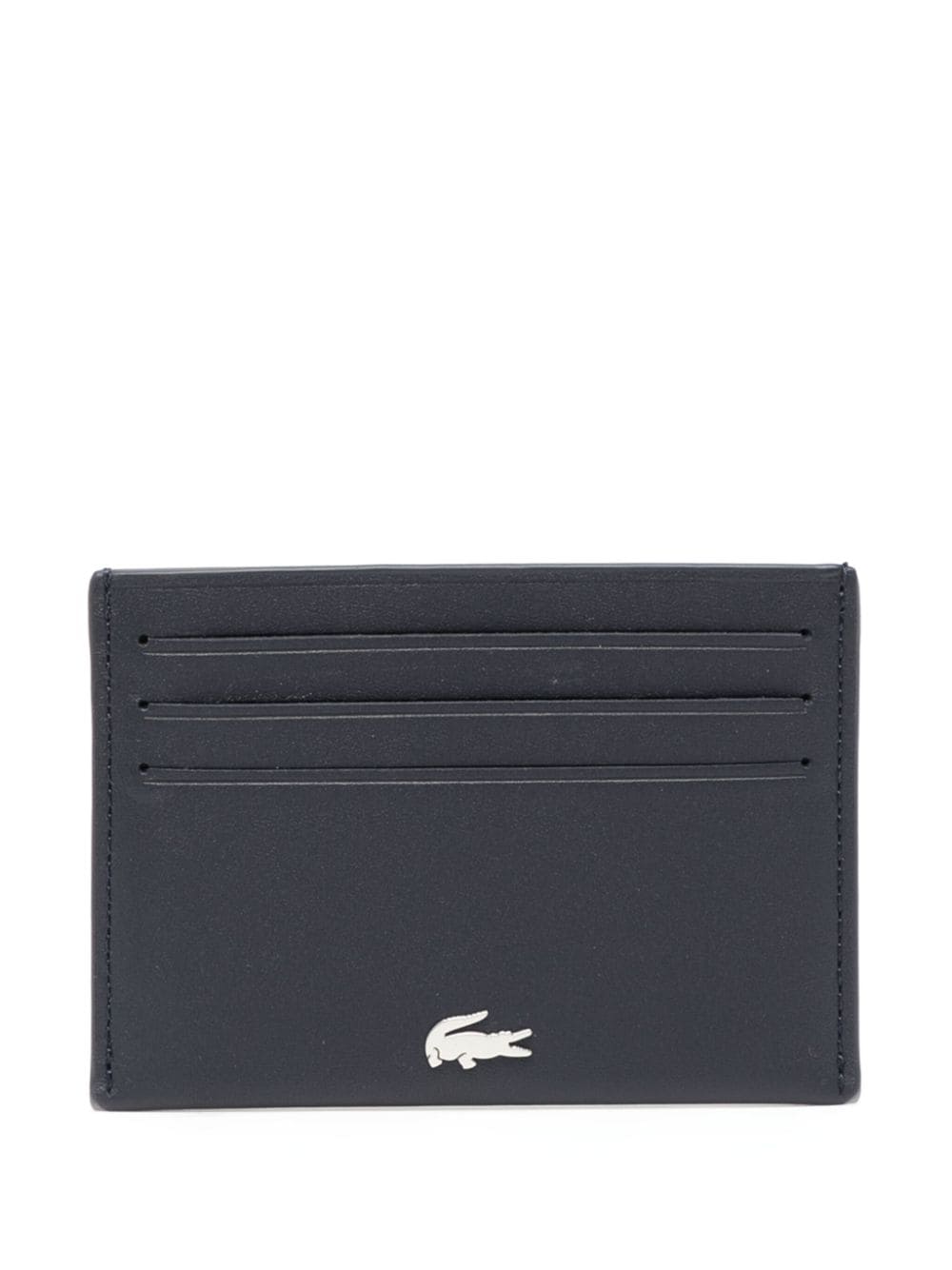 Lacoste Fitzgerald logo-plaque leather cardholder