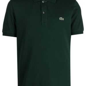 Lacoste logo-patch cotton polo shirt