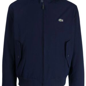 Lacoste logo-embroidered water-repellent jacket