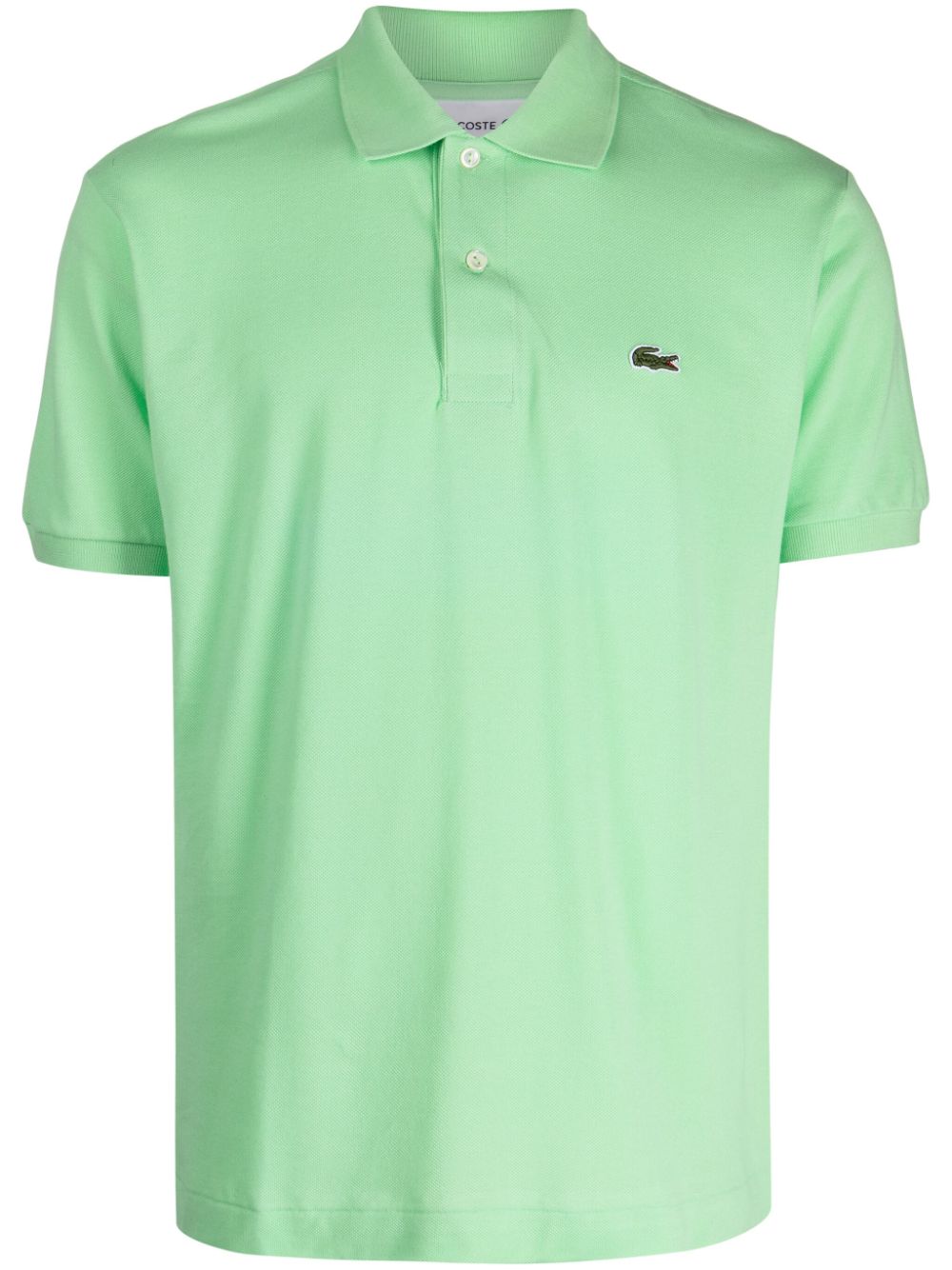 Lacoste logo-patch cotton polo shirt