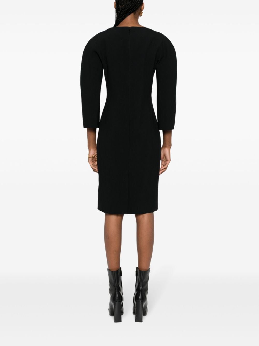 Versace rounded-shoulder midi dress - Image 2