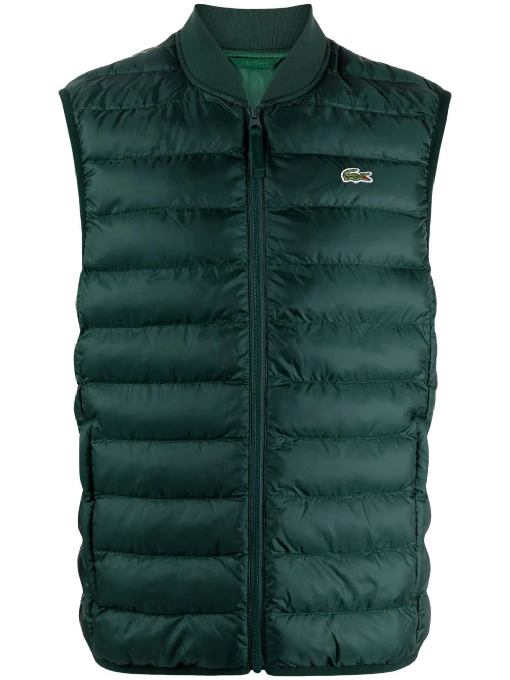 Lacoste logo-emboridered quilted gilet
