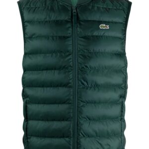 Lacoste logo-emboridered quilted gilet